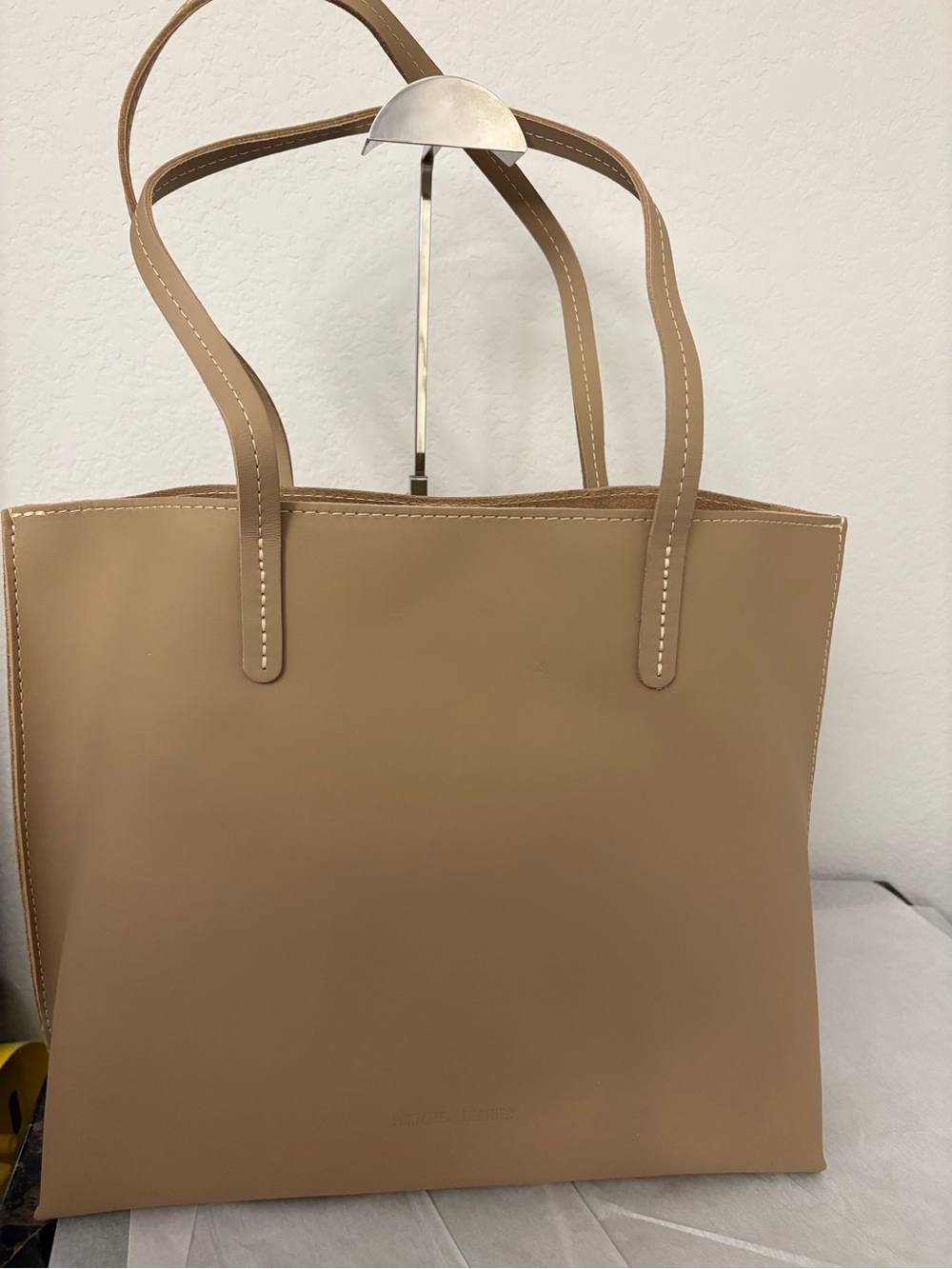 Portland Leather Tan Smooth Tote Shoulder Bag